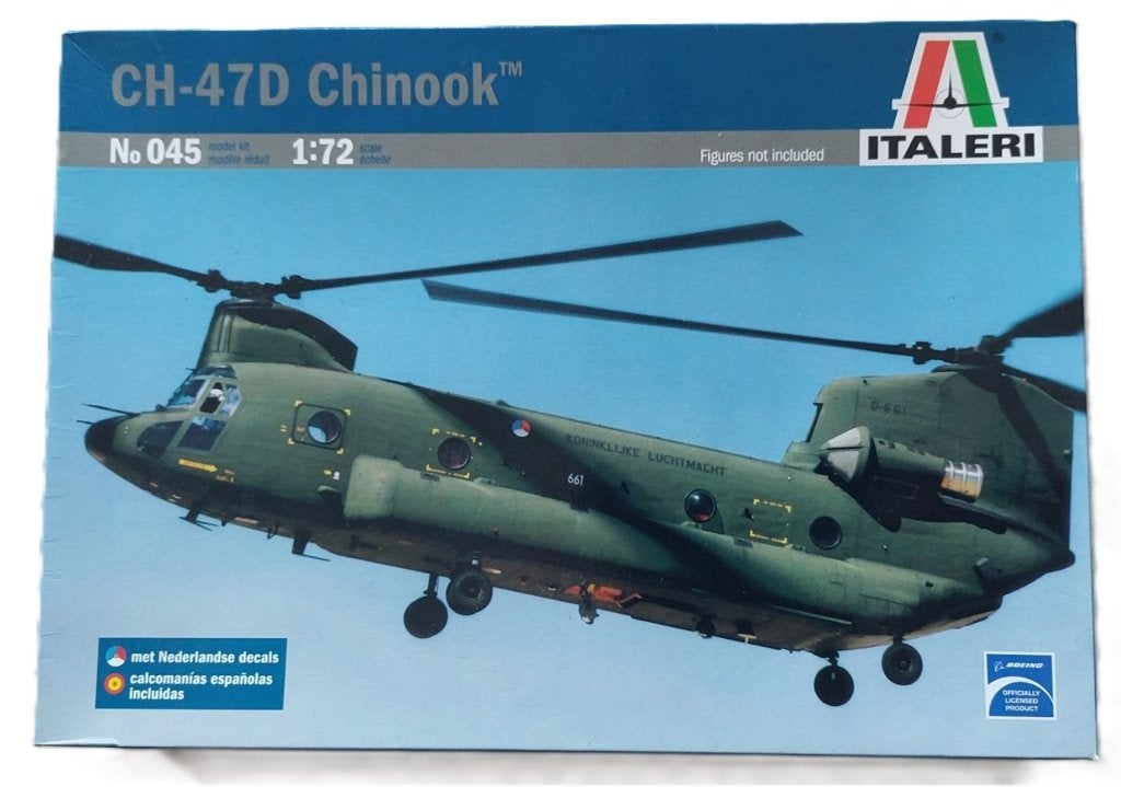 CH-47D helikopter Nederland modelbouw 1/72 ITALERI, 1:72 tot 1:144, Italeri, Helikopter, Nieuw