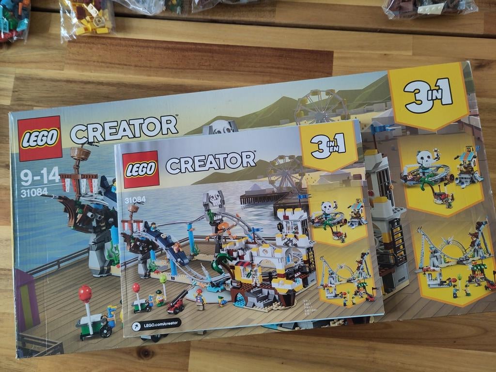 Lego, Pirate Roller Coaster, set 31084, Kinderen en Baby's, Ophalen of Verzenden, Zo goed als nieuw, Complete set, Lego