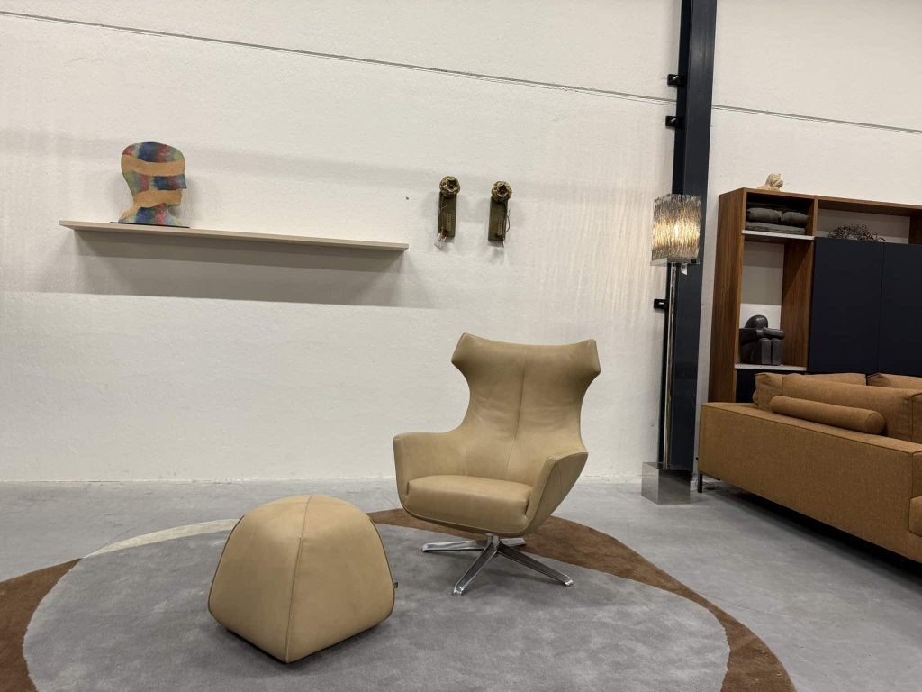 Nieuw Design on Stock Nosto Draaifauteuil Leer Design Stoel, Ophalen of Verzenden, 75 tot 100 cm, Design on Stock, Nieuw