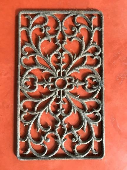 Sierrooster ijzer 34cm x 59 cm, Ophalen, Metaal, Decoratieobject, Zo goed als nieuw