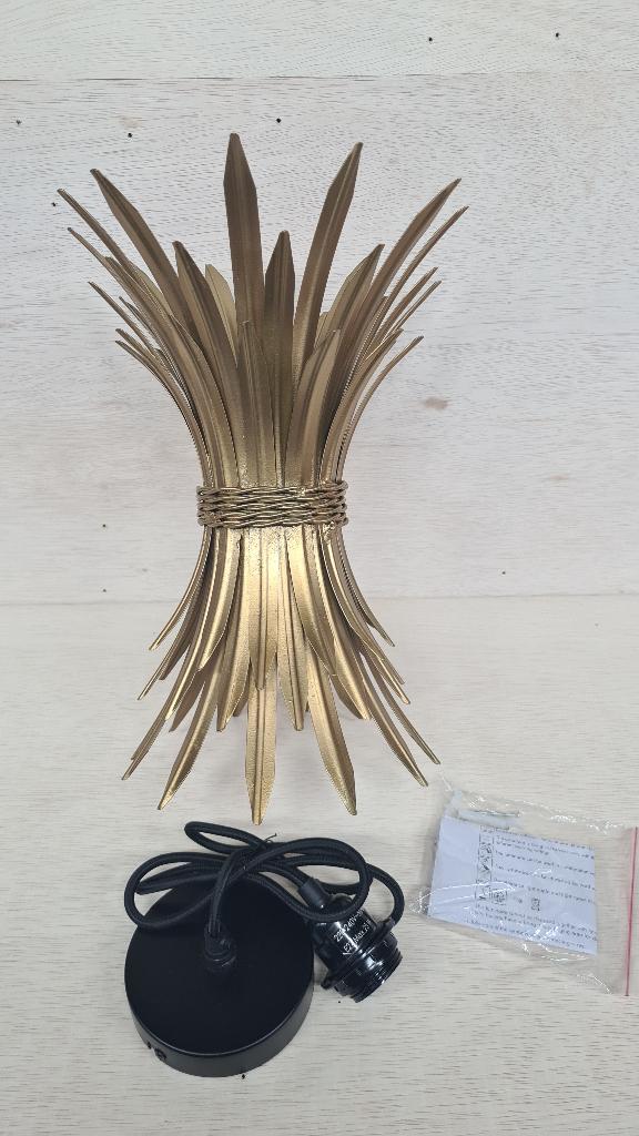 QazQa palmblad hanglamp (2 stuks), Ophalen, Nieuw, Metaal, Art Deco