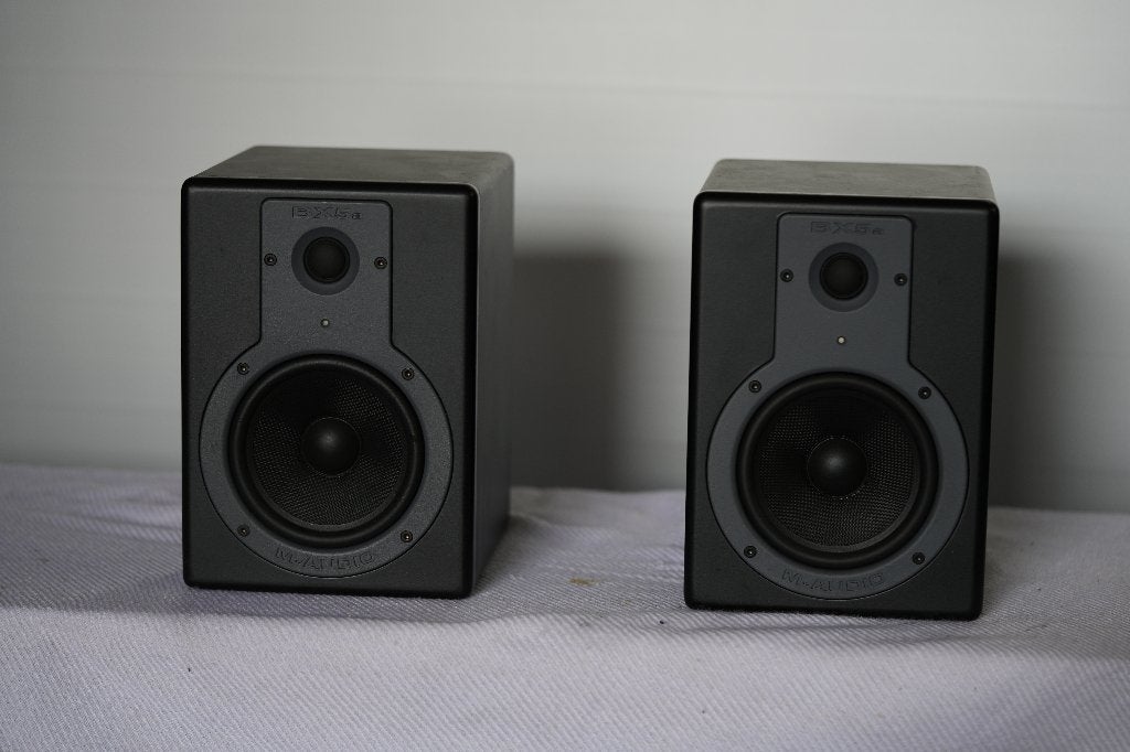 M-Audio Studiophile BX5a Studio Monitors, Gebruikt, Minder dan 60 watt, Front, Rear of Stereo speakers, Ophalen