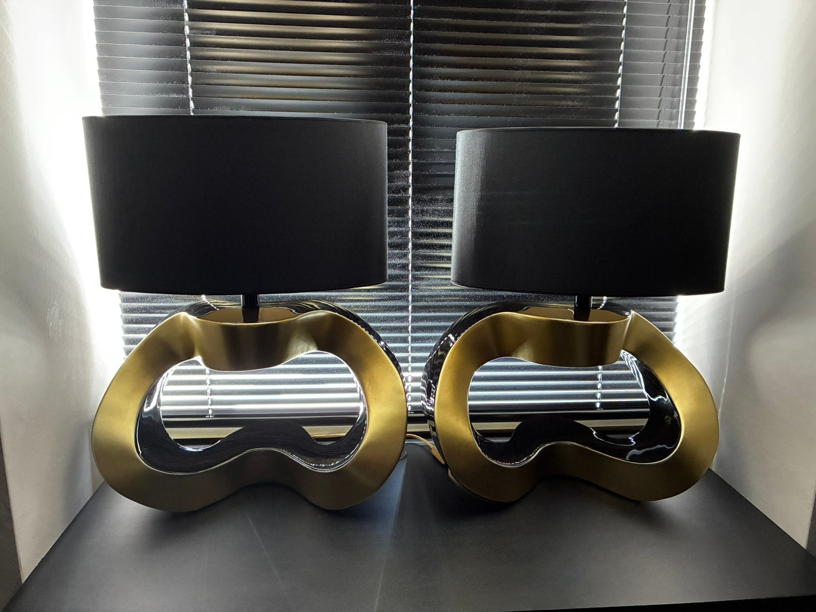 2. Design lampen  z.g.a.n., Ophalen, Zo goed als nieuw, Metaal, Minder dan 50 cm