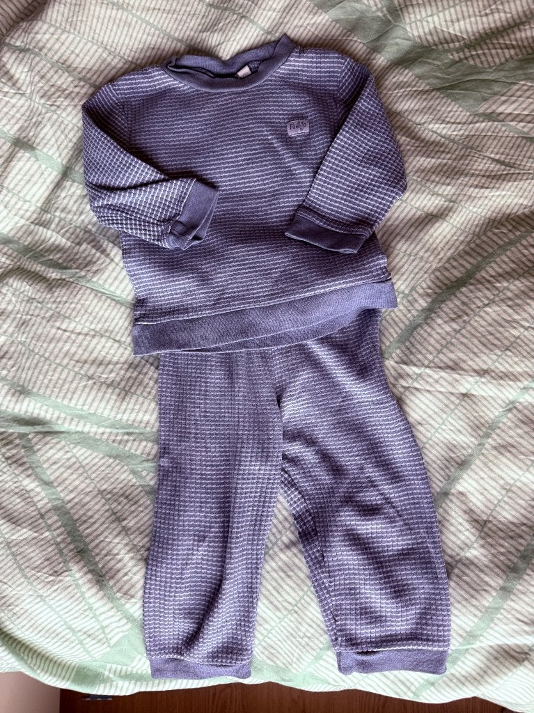 Feetje wafel pyjama maat 86 blauw, Ophalen, Nacht- of Onderkleding, Gebruikt, Jongetje of Meisje