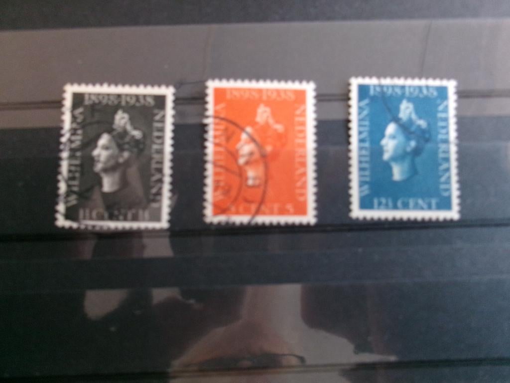 1938 - set koningin wilhelmina (614b), Postzegels en Munten, Postzegels | Nederland, Verzenden, Gestempeld