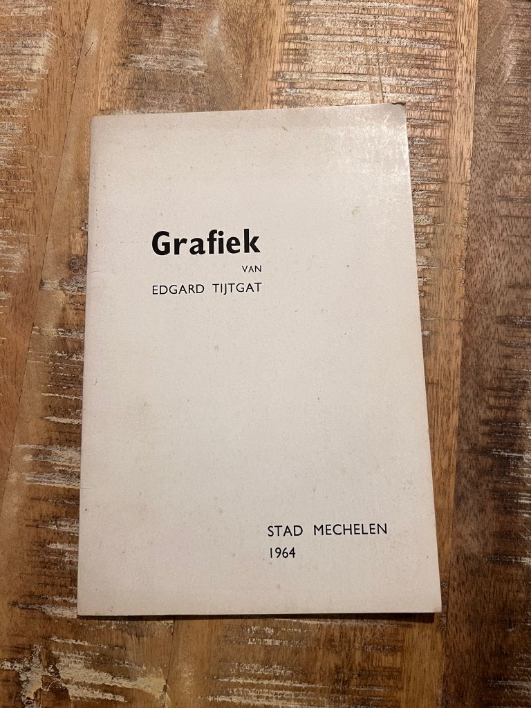 Grafiek van Edgard Tijtgat - Stad Mechelen 1964, Gelezen, Ophalen of Verzenden, Louis Lebeer, Grafische vormgeving