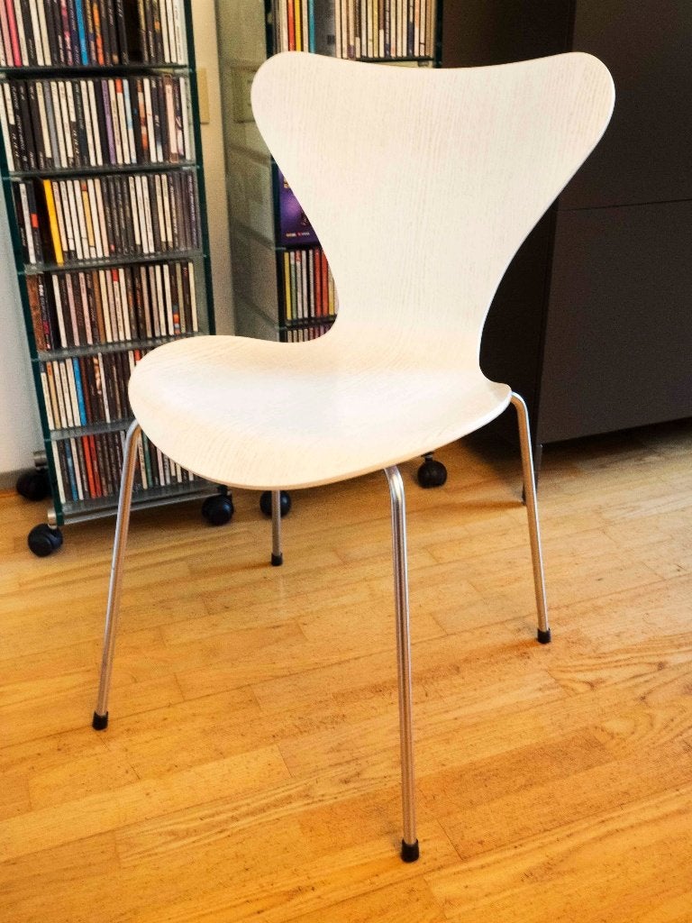 Vlinderstoel essen/wit | Arne Jacobsen | Fritz Hansen, Huis en Inrichting, Overige materialen, Gebruikt, ., Wit