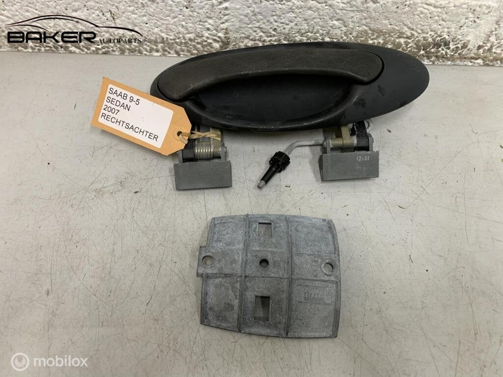 Handgreep deur rechtsachter Saab 9-5 ('97-'11) 5510094, Gebruikt, Ophalen of Verzenden, Saab, Saab