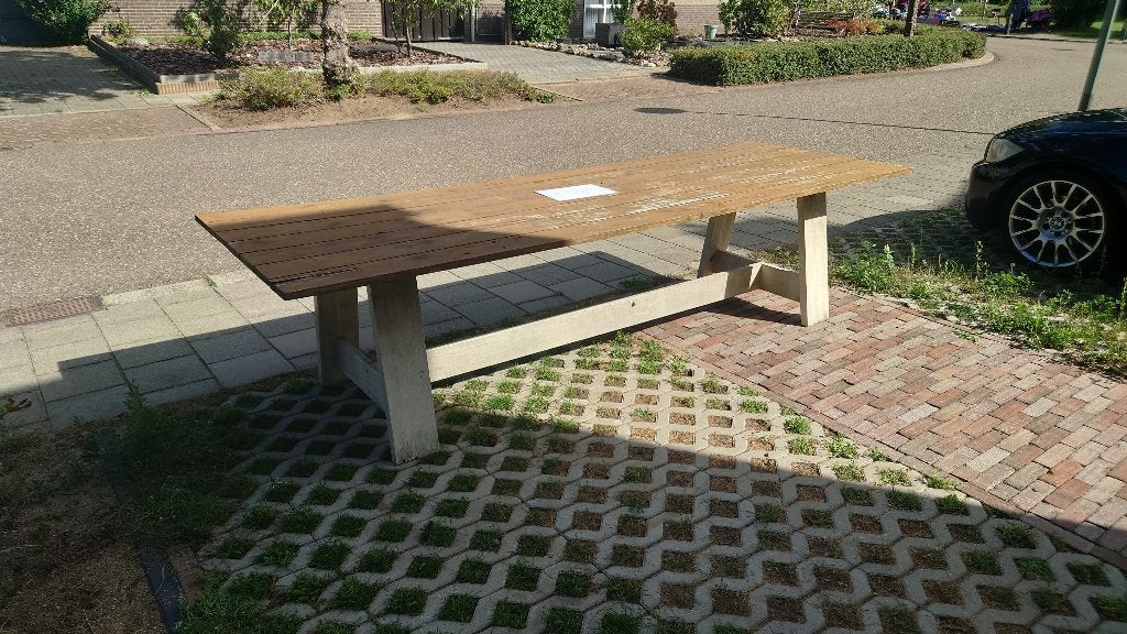 Tuintafel teakhout, Ophalen, Gebruikt, Rechthoekig, Teakhout