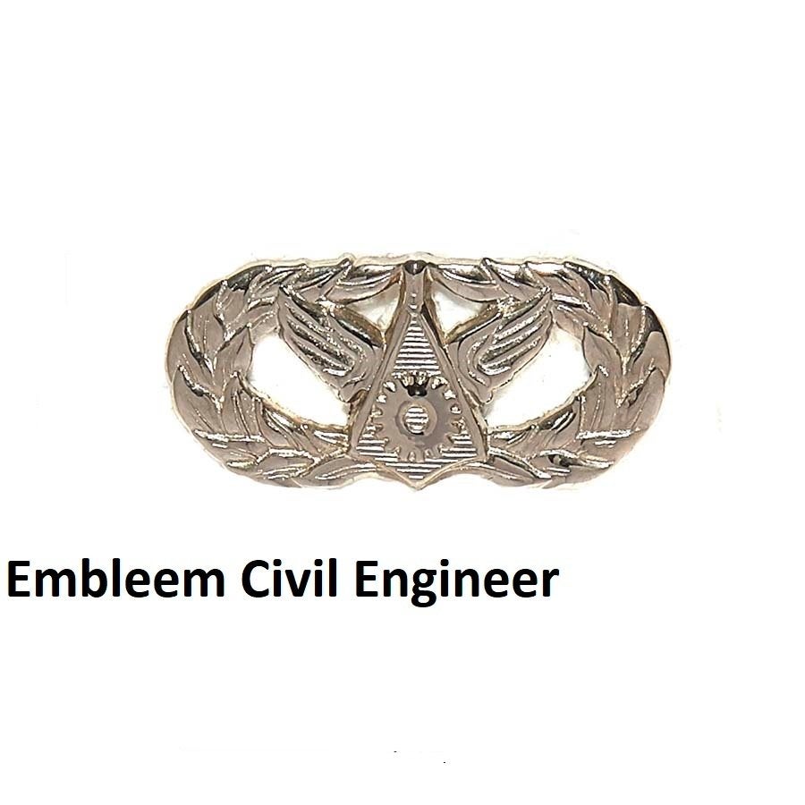 Embleem,Badge,US,Army,Civil,Engineer, Verzenden, Landmacht, Amerika, Embleem of Badge