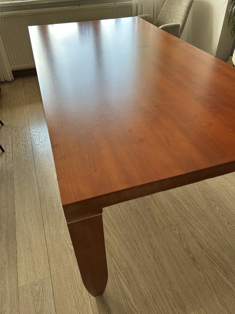 eetkamertafel kersenhout, Huis en Inrichting, Tafels | Eettafels, Gebruikt, 200 cm of meer, 50 tot 100 cm, Vijf personen of meer