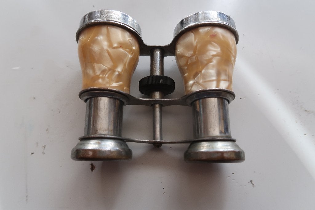 toneelkijker-made in japan,hoogte 7 cm,ingeklapt,paarlemoer, Ophalen of Verzenden