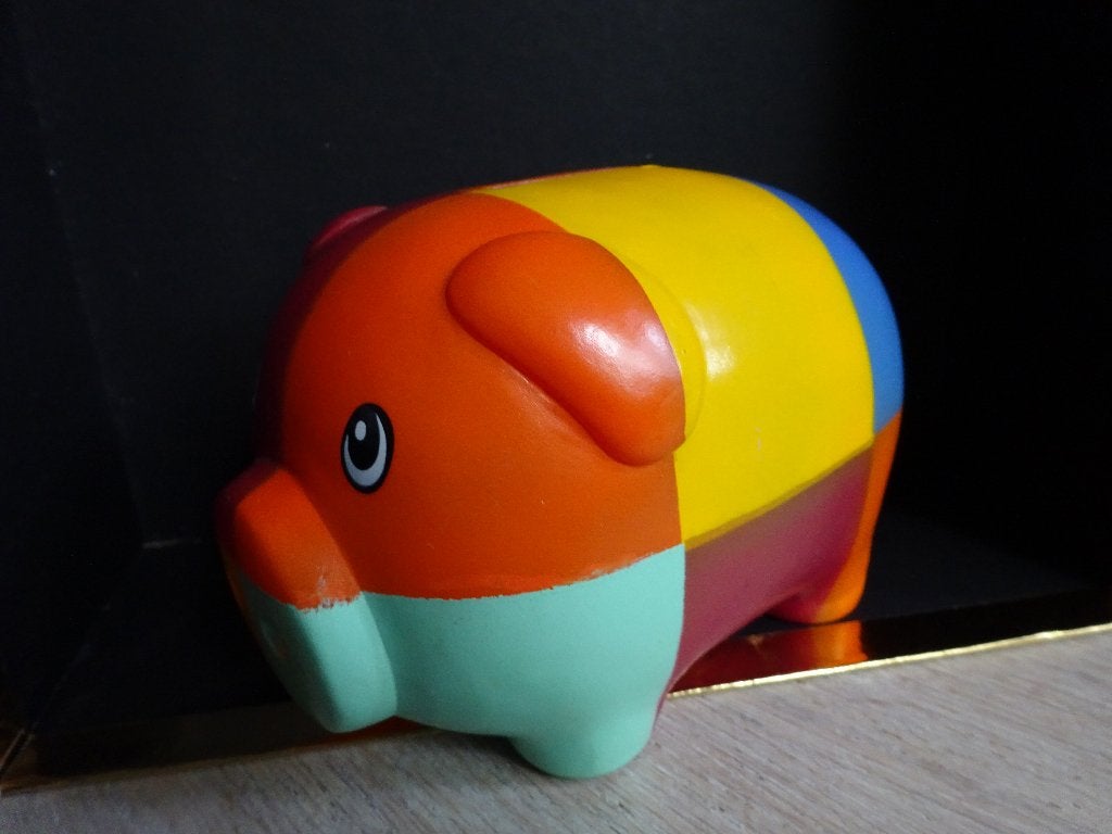 Vintage Bud by Designroom Posh Pig - Pop Pig spaarvarken, Ophalen of Verzenden, Zo goed als nieuw, Boerderijdier, Overige typen