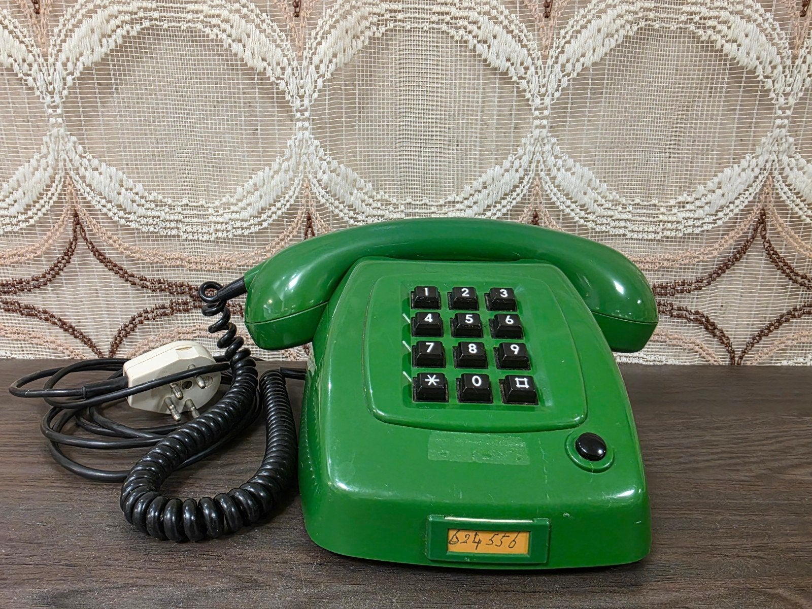 Vintage PTT T65 TDK de Luxe telefoon smaragdgroen 1977, Gebruikt, Onbekend, Ophalen of Verzenden, Onbekend