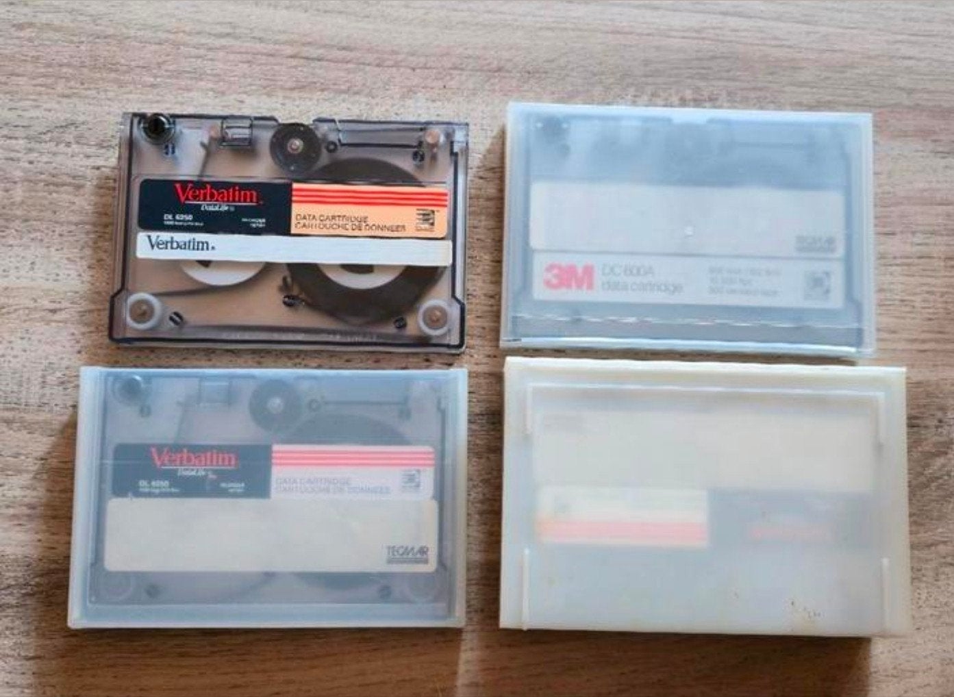 5 stuks Verbatim DC 6250 Backup Data Tapes, Herschrijfbaar, Overige typen, Refurbished, Ophalen of Verzenden