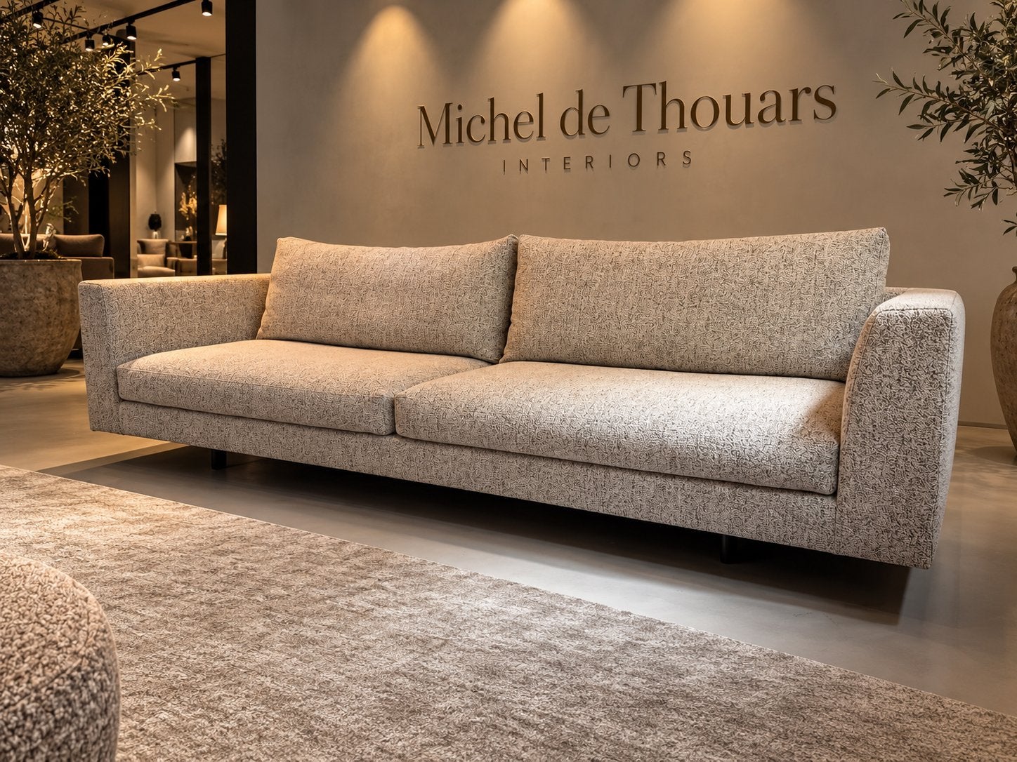 Montis Axel 4 zits 95x 260cm in ploeg stof showmodel 2025, 250 tot 300 cm, 9723 CA, 75 tot 100 cm, Ophalen of Verzenden
