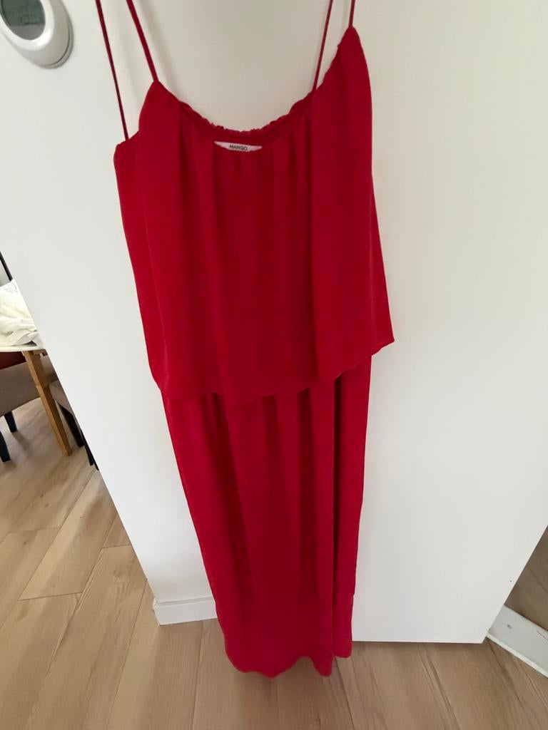 Prachtige rode Mango maxi jurk maat S, Ophalen of Verzenden, Zo goed als nieuw, Maat 36 (S), Rood