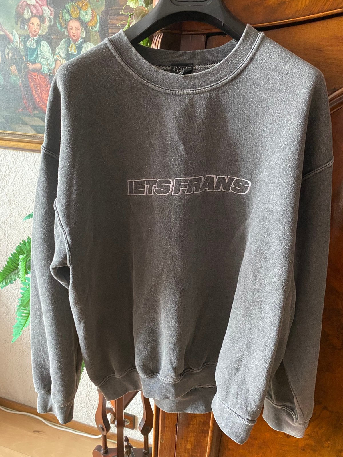 Mooie Iets Frans sweater, Ophalen of Verzenden, Zo goed als nieuw, Maat 46 (S) of kleiner, Grijs