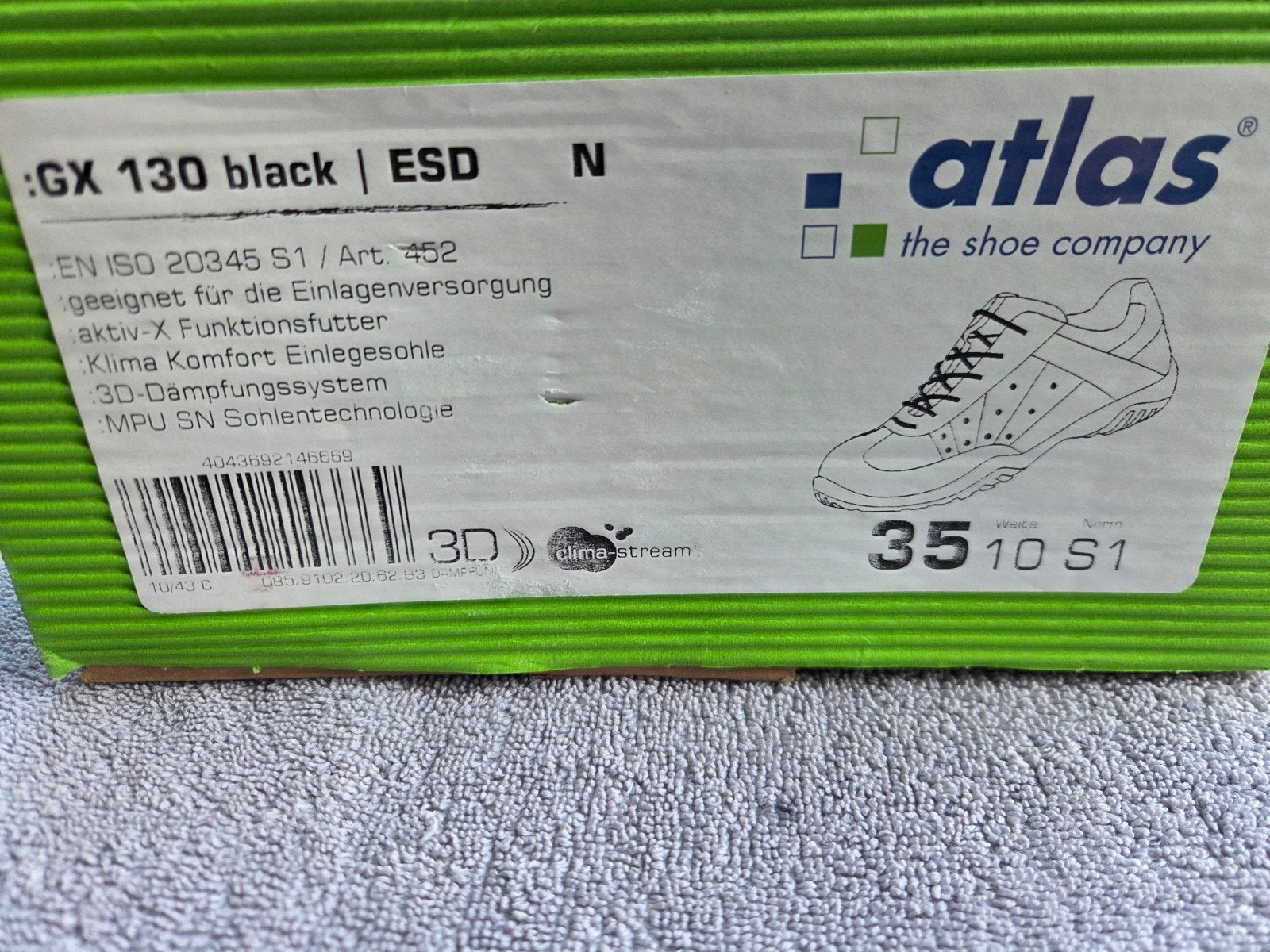 Atlas Generation GX 130 S1 ESD Laag Zwart Werkschoen

Nieuw, Ophalen of Verzenden, Nieuw