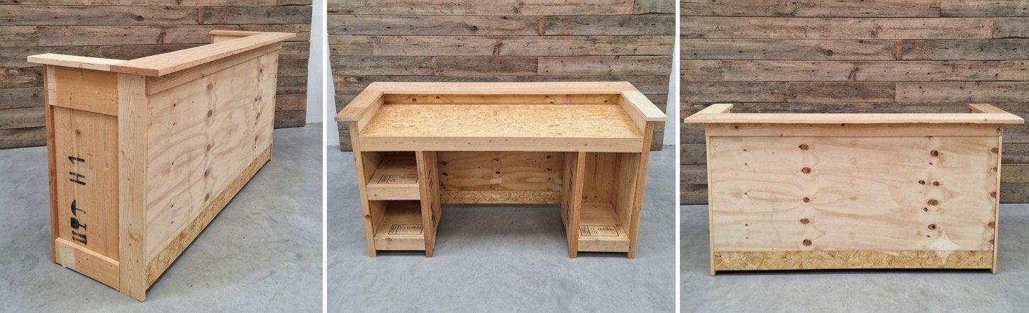 Bar / Balie / Werkbank van sloophout - Horeca, Mancave, Ophalen, Nieuw
