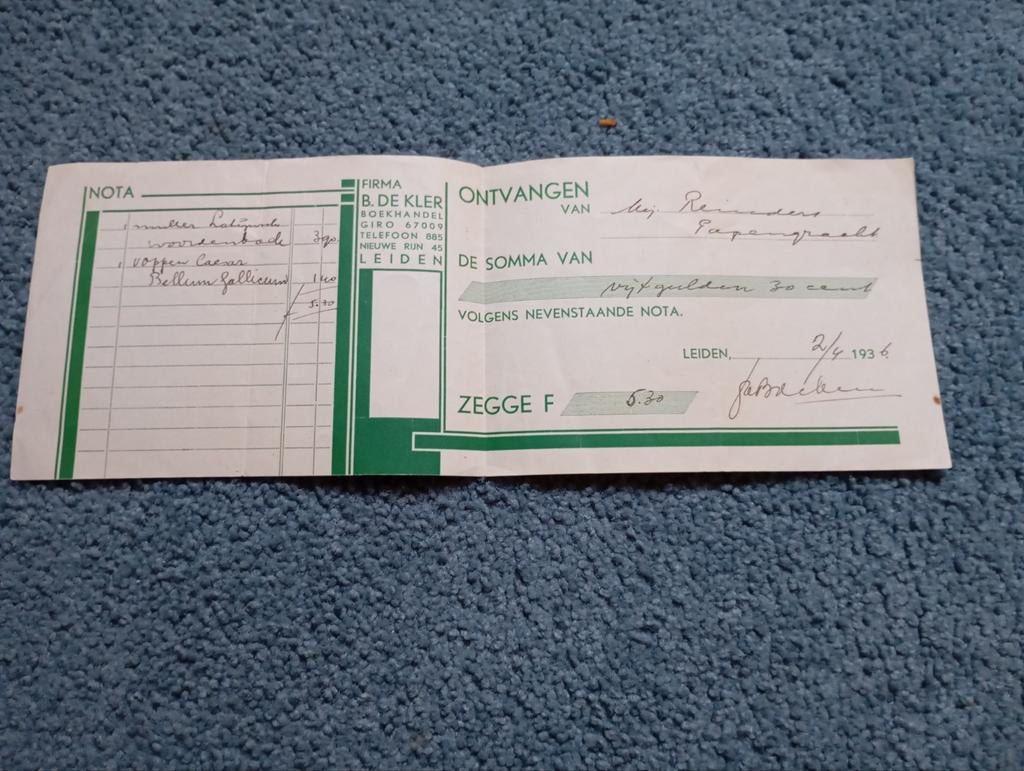 Vintage Documenten Enveloppen factuur, Antiek en Kunst, Ophalen of Verzenden