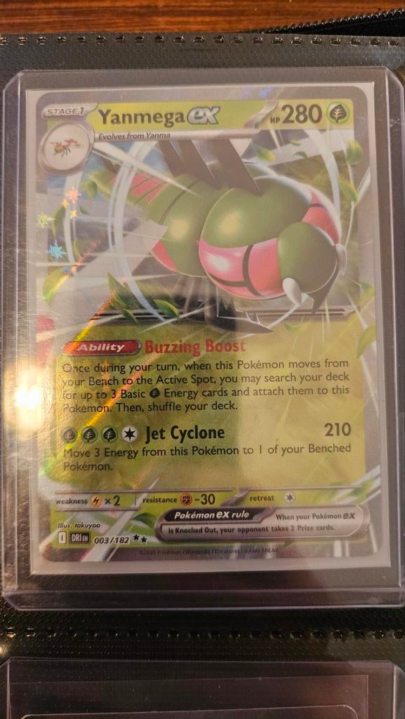 Yanmega ex Pokémon kaart DRI 003/182, Ophalen of Verzenden