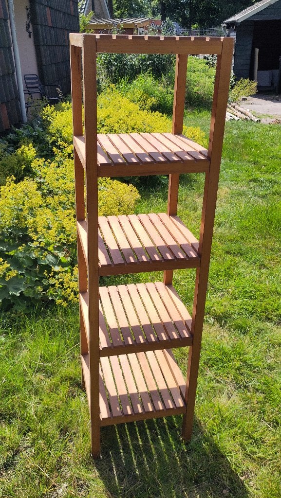(badkamer)kastje van ikea, massief hout, Ophalen, Zo goed als nieuw