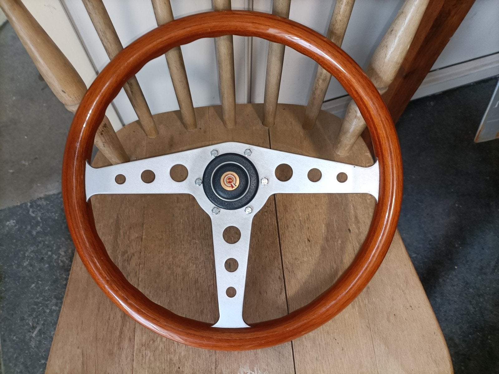 classic mini houten sportstuur, Auto diversen, Ophalen