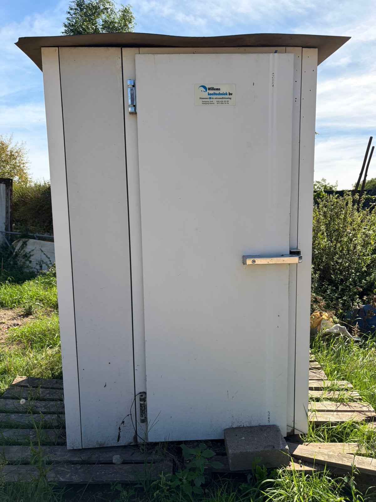 Bouwtoilet zelfbouw dixi, Ophalen, Gebruikt, Kunststof, Containerberging