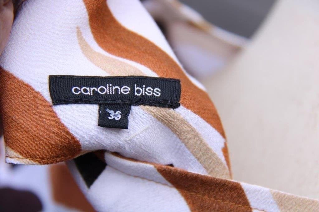 Tuniek creme/ bruin/ zwart Caroline Biss mt 36 Vaste prijs, Beige, Ophalen of Verzenden, Zo goed als nieuw, Maat 36 (S)