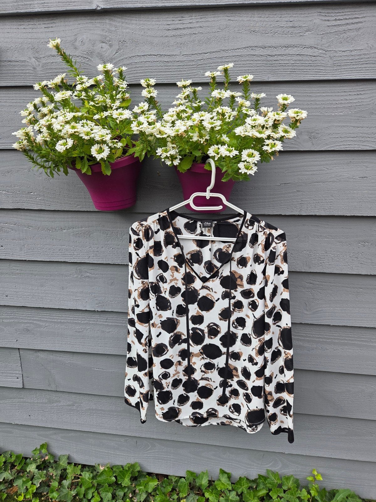 S.Oliver stijlvolle blouse met Print - Maat M (40/42)€8, Maat 38/40 (M), Meerkleurig, Nieuw, Ophalen of Verzenden