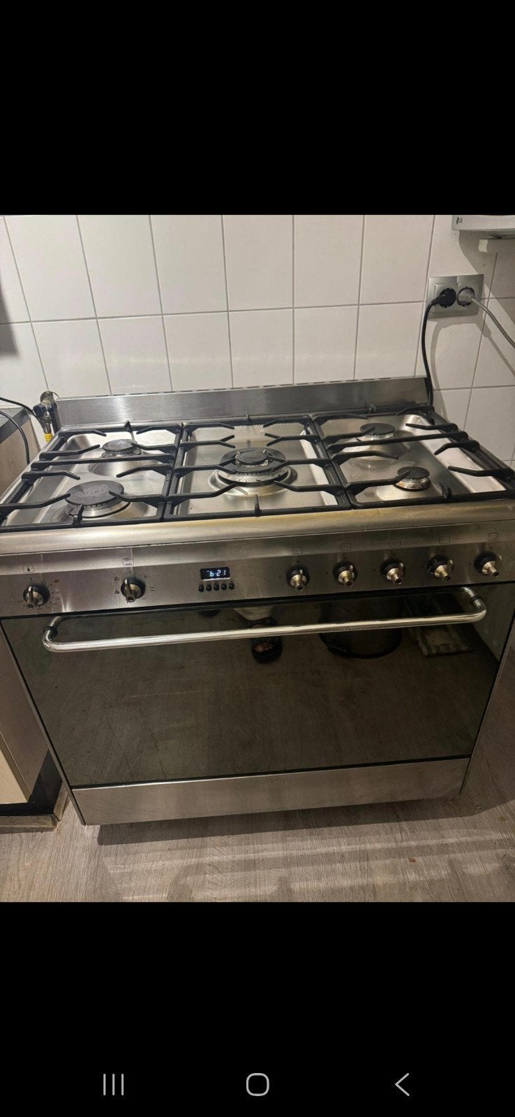 5 Fornuis met oven B90 D60 H85 - Gasfornuis, Witgoed en Apparatuur, Fornuizen, Gebruikt, 60 cm of meer, Ophalen of Verzenden, Gas