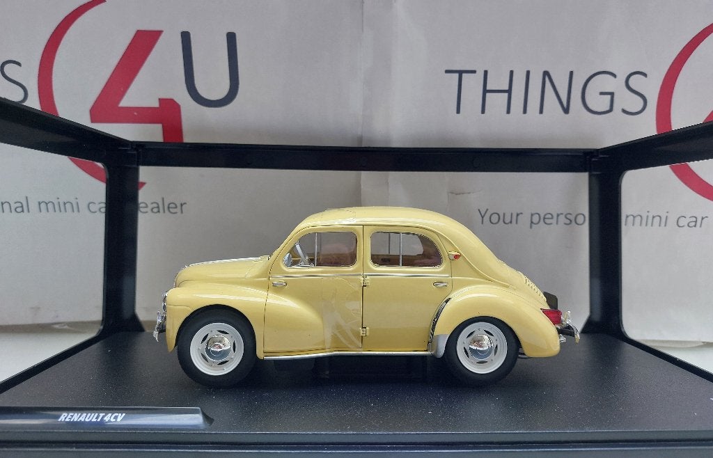 Solido 1:18 Renault 4 CV 1961 geel nieuw in verpakking, Ophalen of Verzenden, Nieuw, Auto, Solido