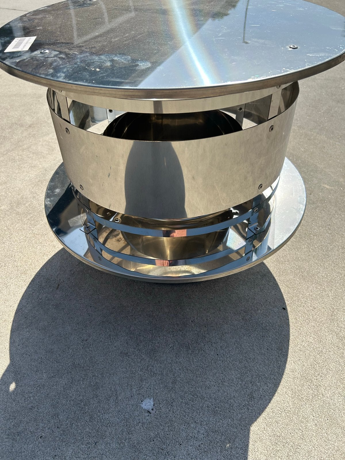 RVS Unikap 200mm schoorsteenkap, Huis en Inrichting, Ophalen, Nieuw, Overige brandstoffen, Overige soorten