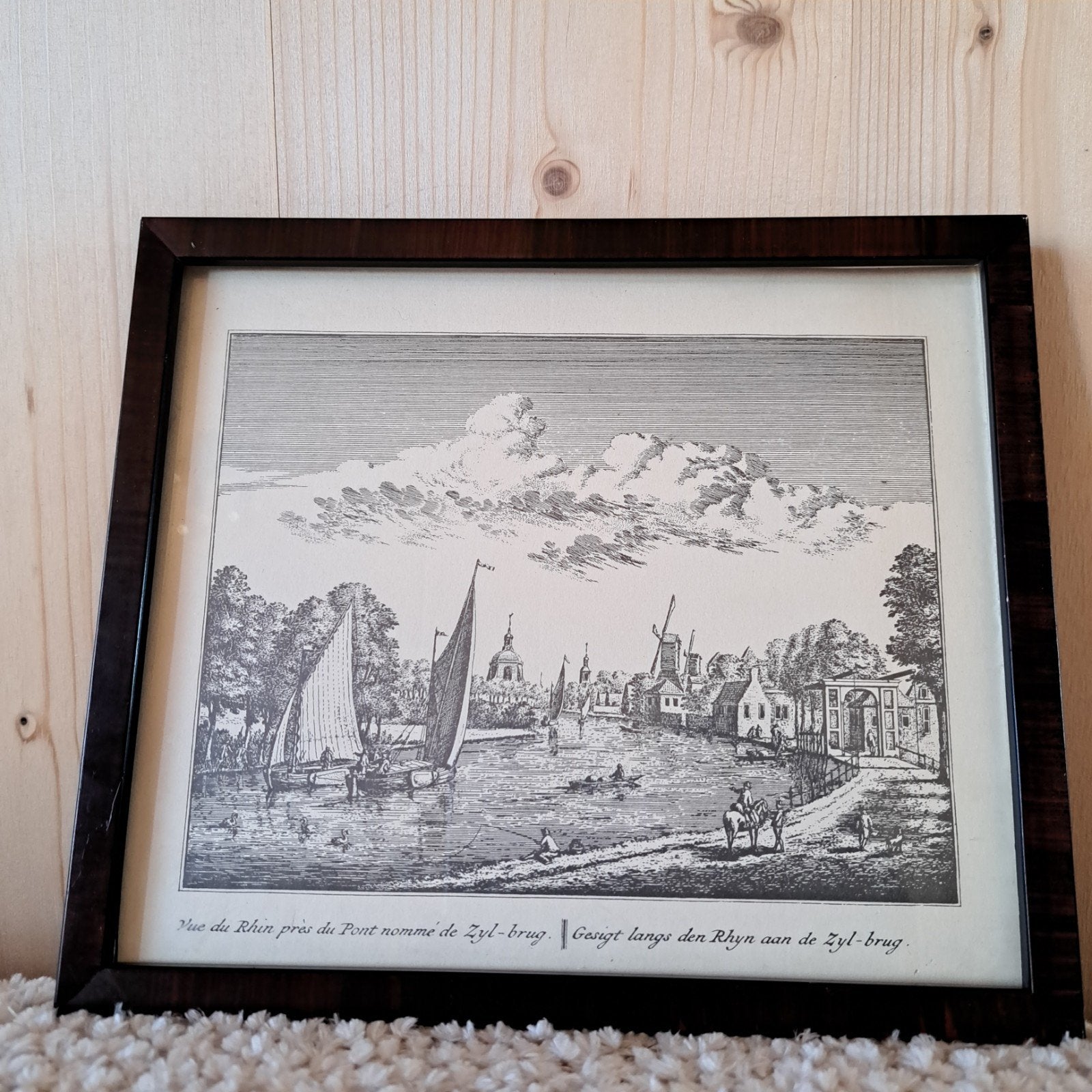 Prachtige Antieke Kopergravure (1732) - Abraham Rademaker, Ophalen of Verzenden