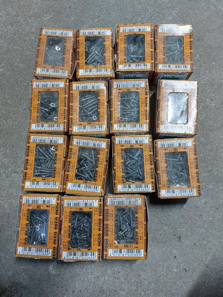 Rvs schroeven 40 x 30   3000 stuks, Ophalen of Verzenden, Desktop