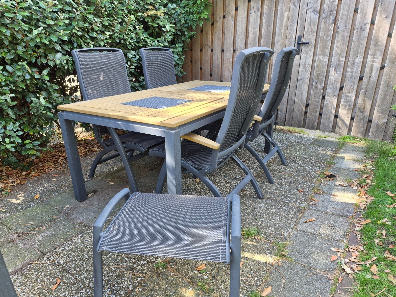 Hartman Da Vinci tuinset., Tuin en Terras, Tuinsets en Loungesets, Ophalen, Gebruikt, Aluminium, Eettafel