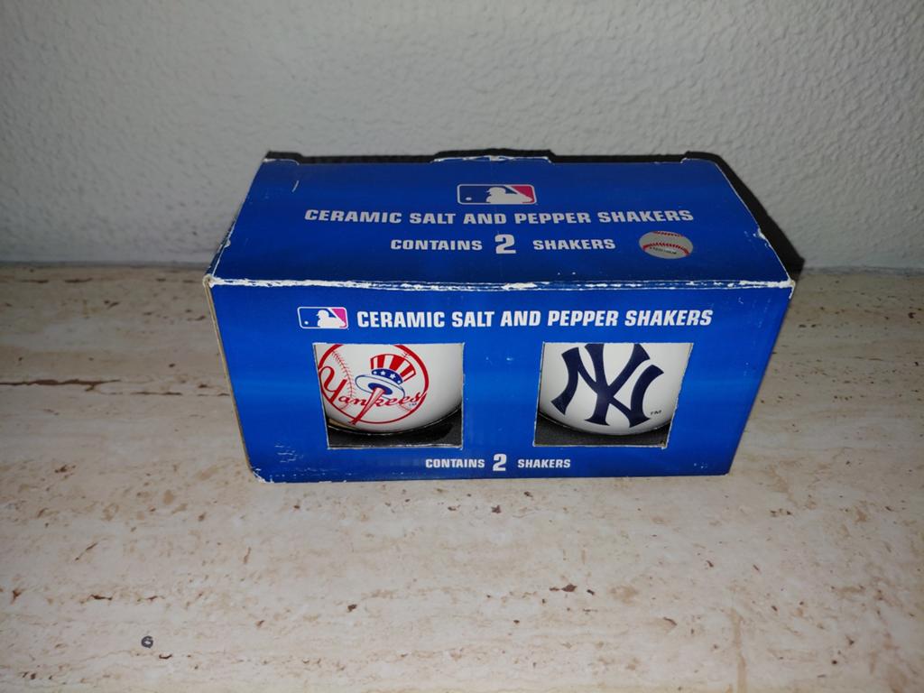 New York Yankees Peper- en Zoutstel - Honkbal Design, Overige typen, Nieuw, Ophalen of Verzenden, Steen/keramiek