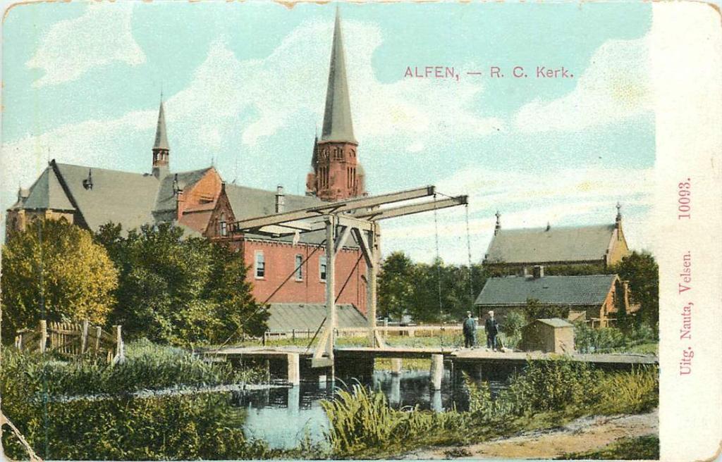 381-328-027 Alfen Kerk, Verzenden, Voor 1920, Zuid-Holland