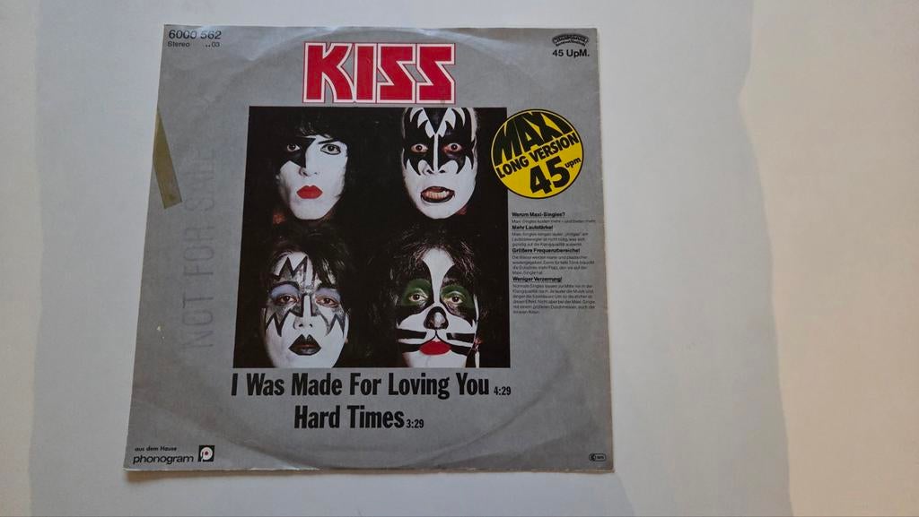KISS - I Was Made For Loving You Promo Maxi-Single 1980), Verzenden, 1970 - 1979, Gebruikt, 12 inch