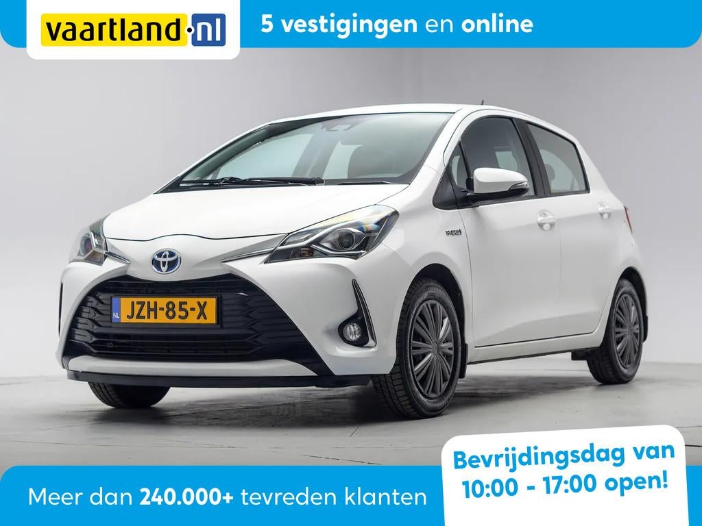 Toyota Yaris 1.5 Hybrid Business Aut [ Navi Camera Stoelverw, Auto's, Toyota, 1497 cc, Gebruikt, Wit, Bedrijf