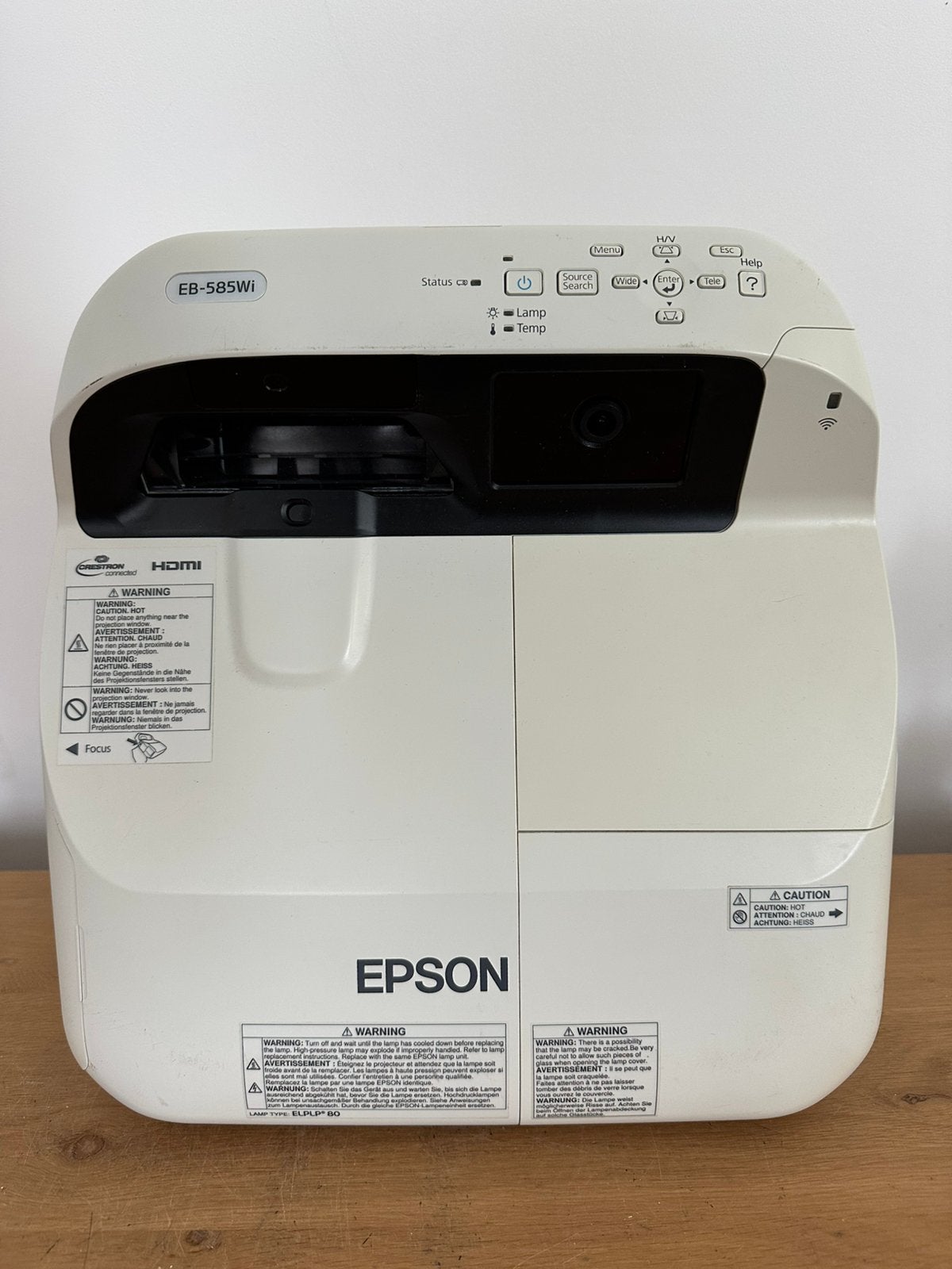 Nette Epson EB585Wi Pro Ultra Short Throw | 3300 lumen |, HD (720), Epson, Ophalen of Verzenden, Zo goed als nieuw