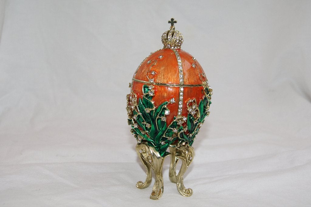 Faberge stijl ei met kroon en juwelen  10 Stuks, Ophalen of Verzenden