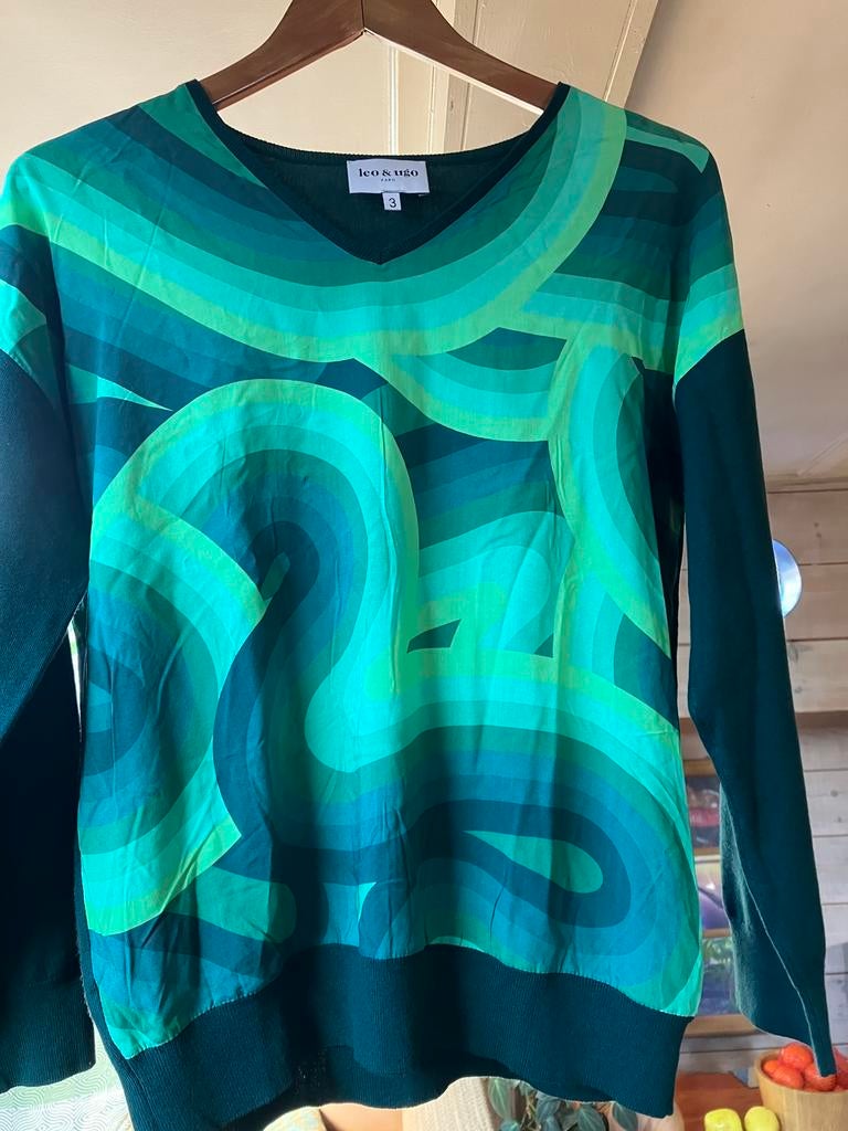 Leo & Ugo voorjaars truitje mt 40, Kleding | Dames, Truien en Vesten, Ophalen of Verzenden, Zo goed als nieuw, Maat 38/40 (M)