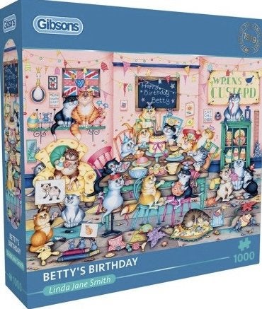 Gibsons - Betty's Birthday - 1000 stukjes, Ophalen of Verzenden, 500 t/m 1500 stukjes, Nieuw, Legpuzzel