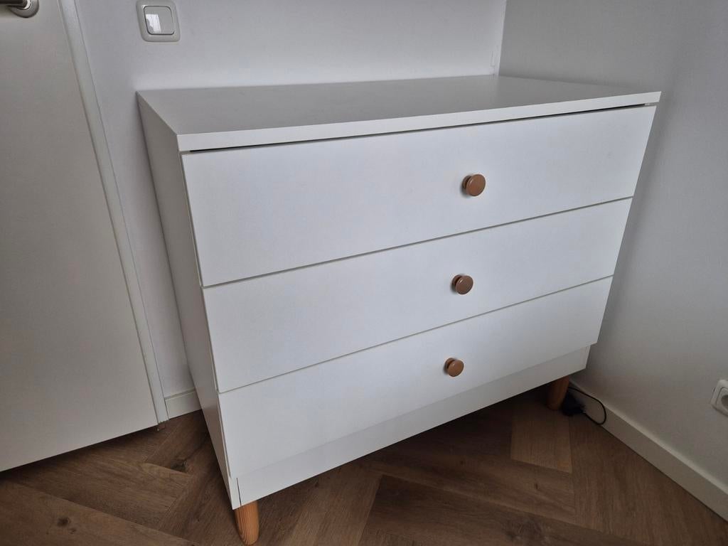 Petite amelie commode bocca wit, Ophalen, Modern, Scandinavisch, 100 tot 150 cm, 50 tot 100 cm
