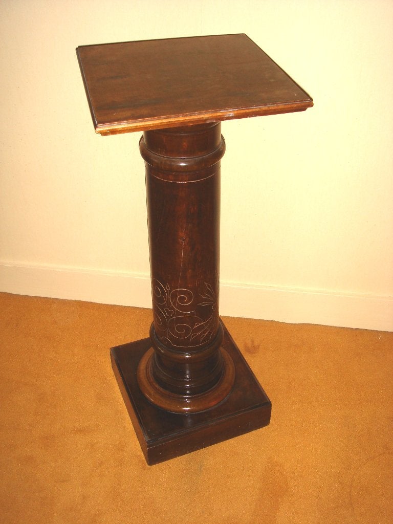 antieke piedestal, Ophalen of Verzenden