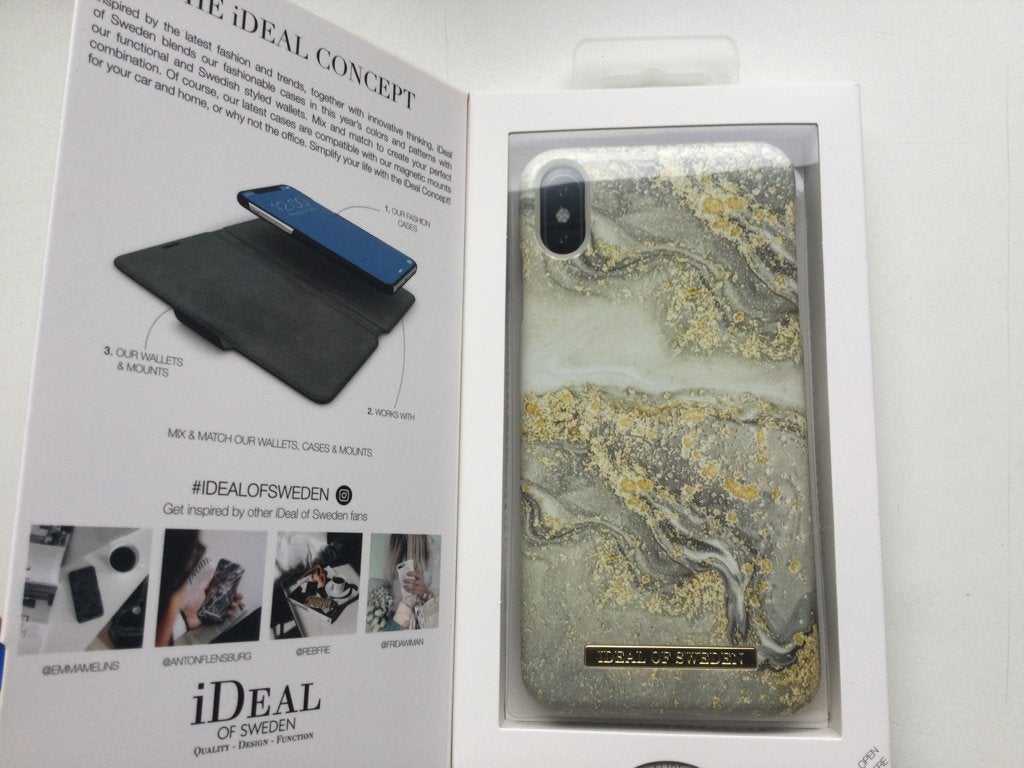 Ideal of Sweden Sparkle Greige Marble i Phone XS Max Hülle, Telecommunicatie, Kunststof, IPhone XS Max, Frontje of Cover, Ideal of Sweden