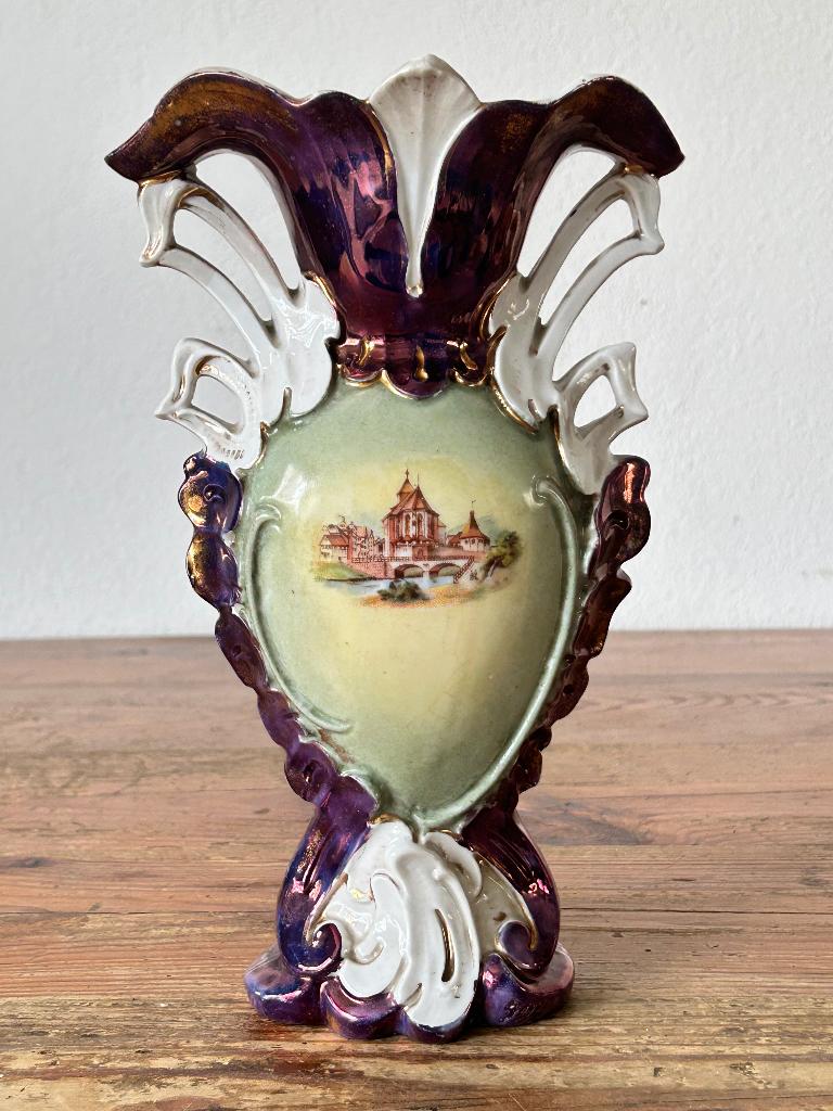 Vaas / bloemenvaas - Barok - geoorde vaas, Ophalen of Verzenden