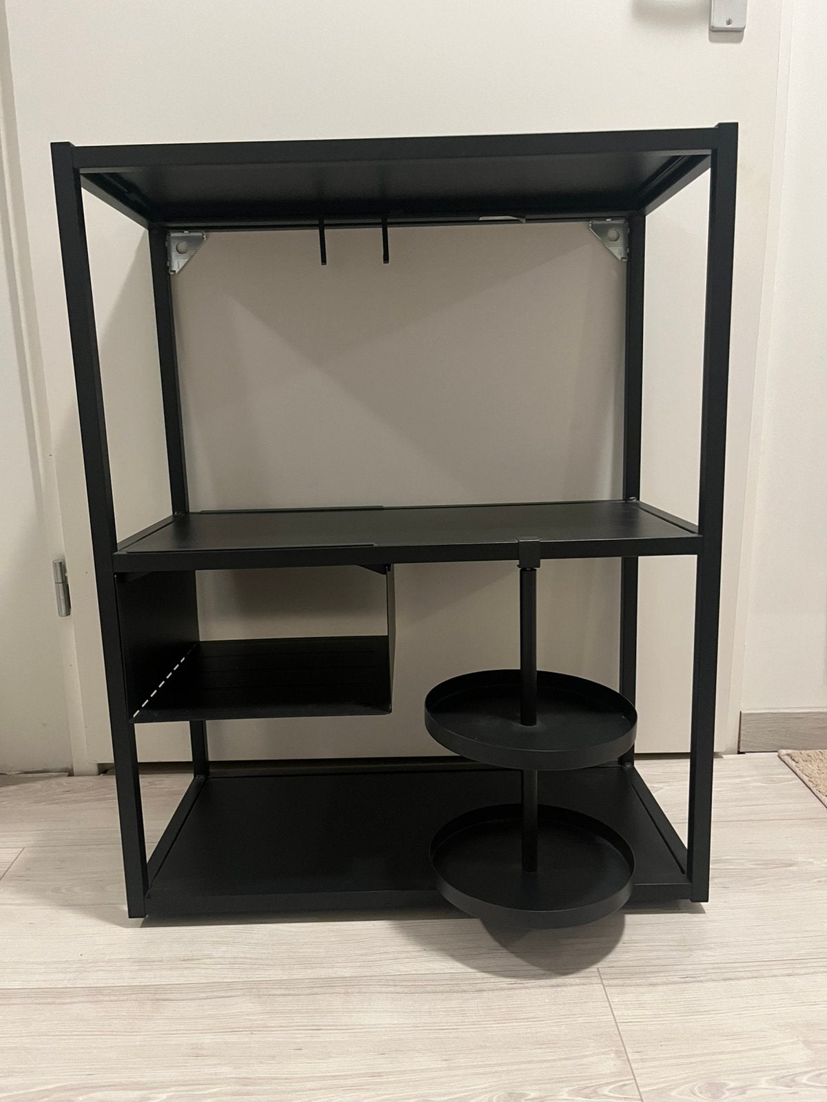 ENHET bovenkast 60x30x75cm zwart, Huis en Inrichting, Ophalen, Spiegelkast, 50 tot 100 cm, Zo goed als nieuw
